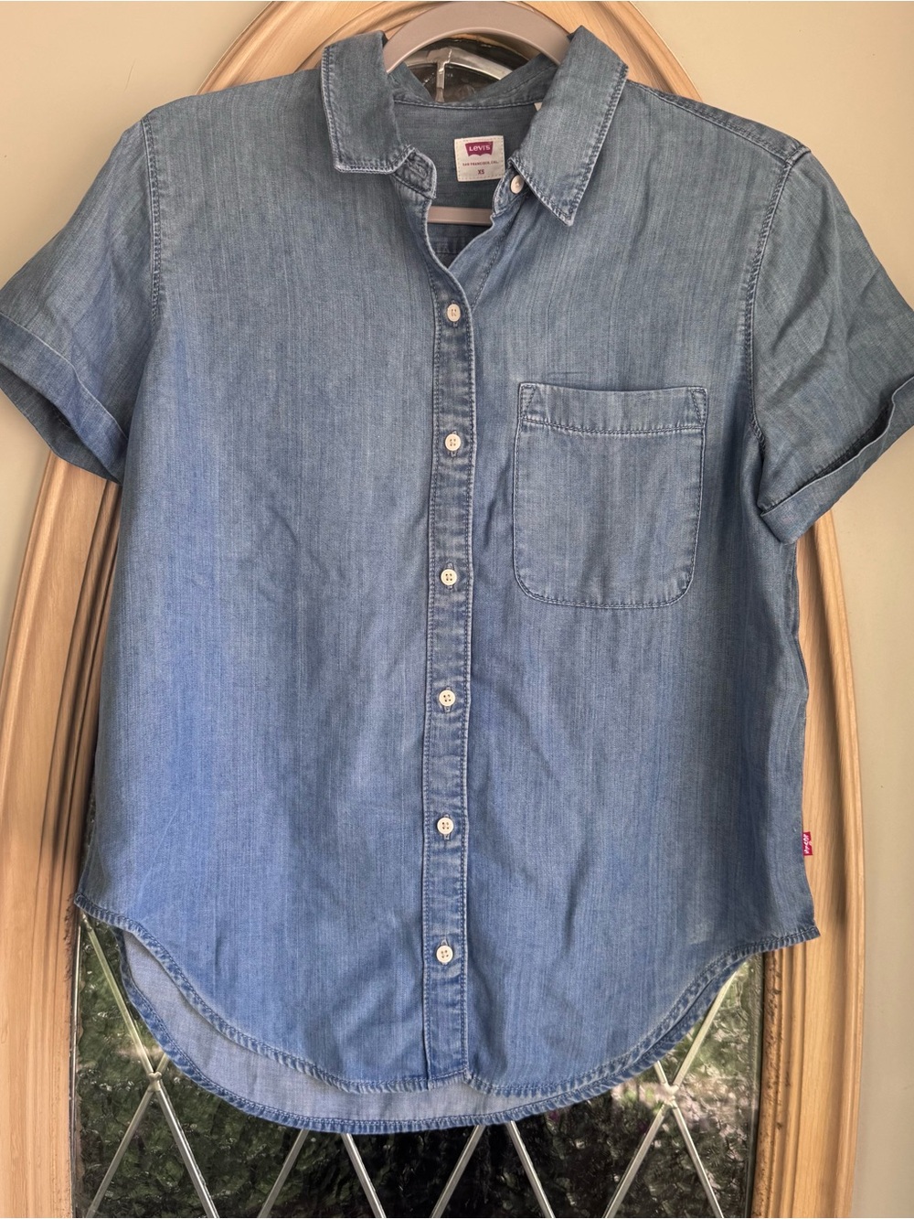 Levi's Darlene Light Blue Denim Button-Up Shirt